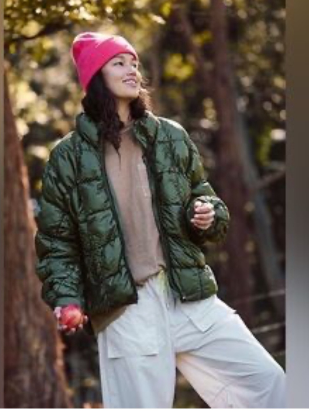 Free People Pippa Scrunchy Glossy Packable Puffer Jacket NWOT